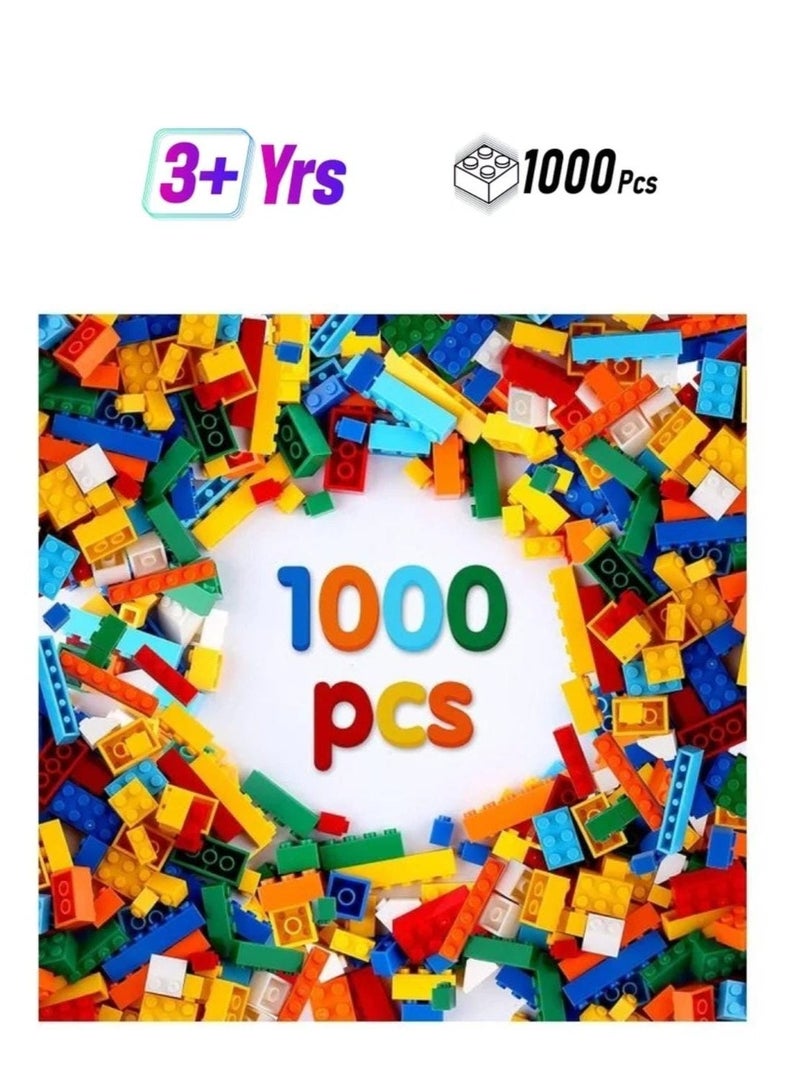 1000 PCS Colorful Building Blocks Set for Kids (6+ Years) – Creative Educational Toy Eid Gift - Image 1